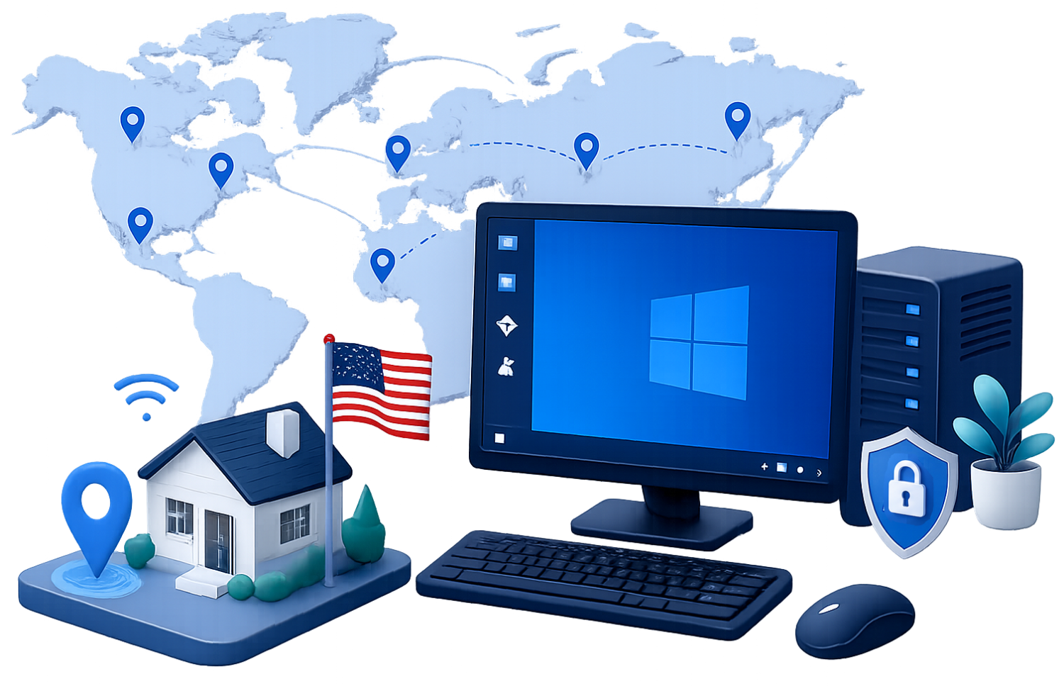 US RDP & Remote Desktop